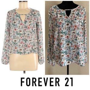 Forever 21+ floral long sleeve 2x